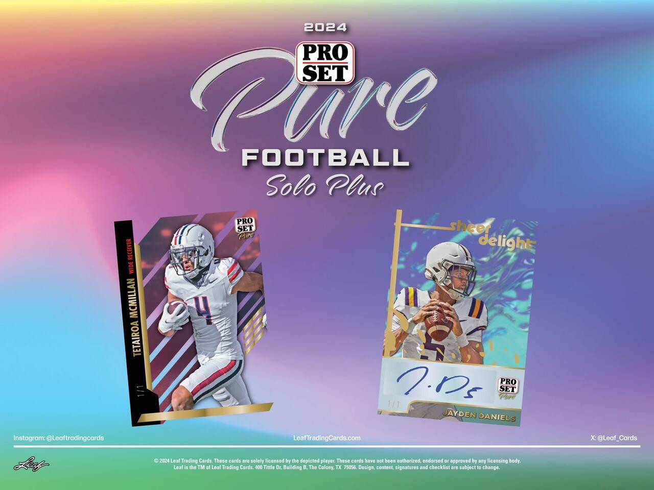 Image of 2024 Leaf Pro Set Pure Football Solo Plus Box
