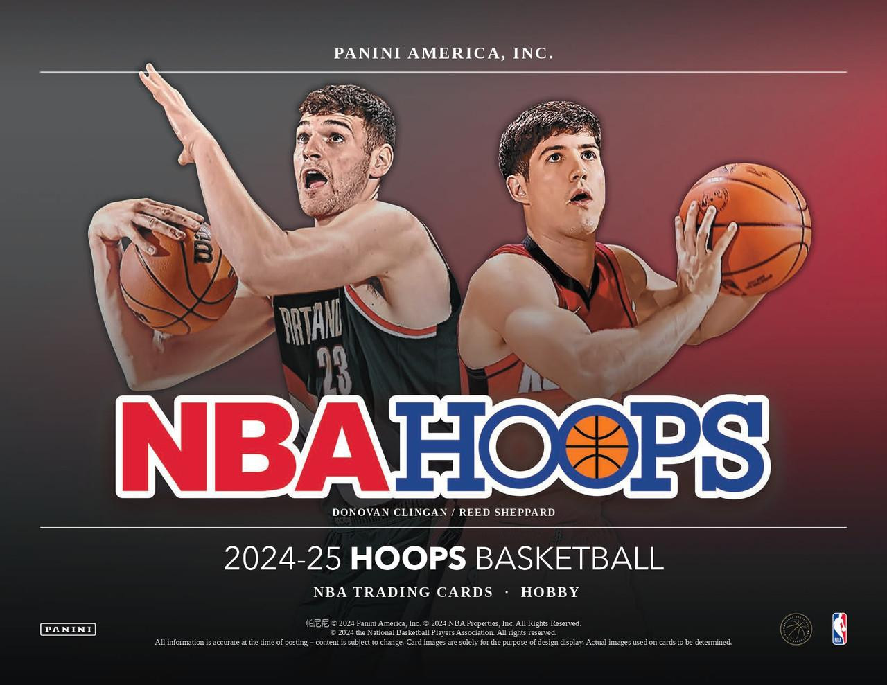 Image of 2024/25 Panini NBA Hoops Basketball Hobby Box