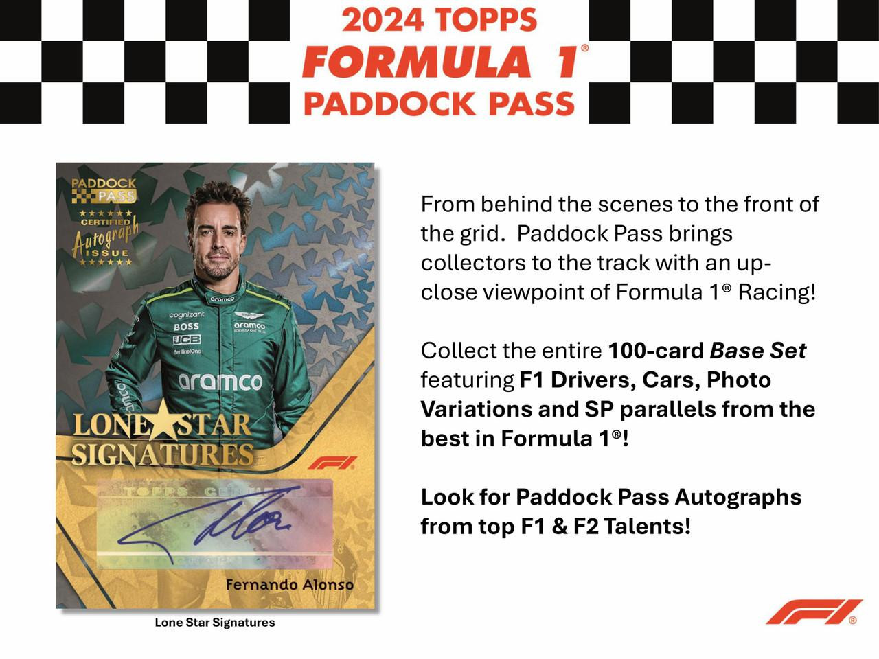 Image of 2024 Topps Paddock Pass Formula 1 Racing Blaster Box