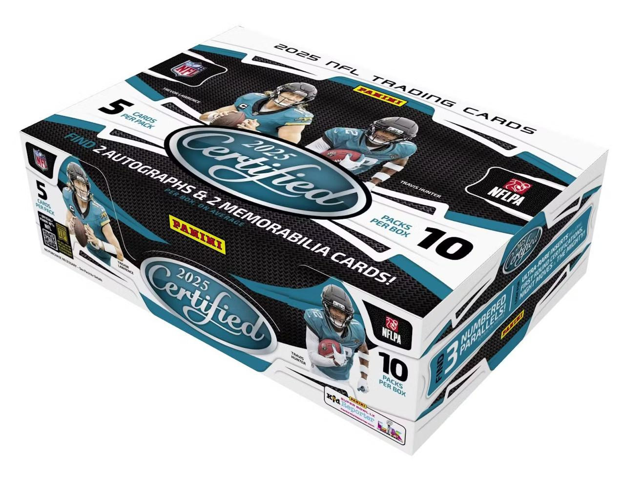 Image of 2025 Panini Certified Football Hobby Box
