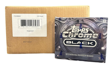 2025 Topps Chrome Black Baseball Hobby 12 Box Case