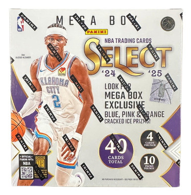 2024/25 Panini Select Basketball Mega Box (Blue,Pink,Orange