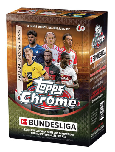 2023/24 Topps Chrome Bundesliga Soccer Blaster Box