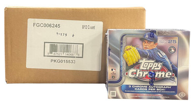 2025 Topps Chrome Baseball Jumbo HTA 8 Box Case