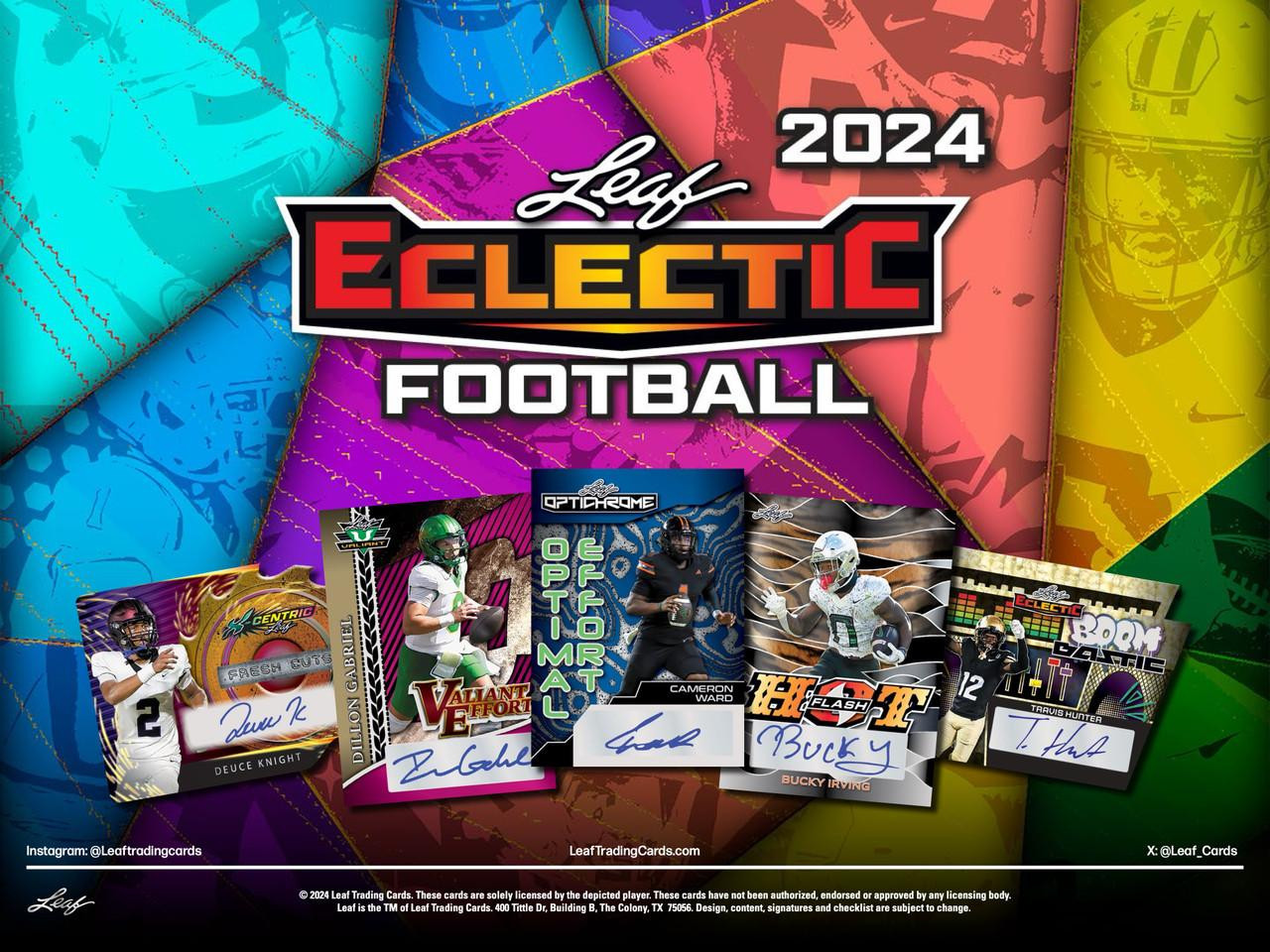Image of 2024 Leaf Eclectic Football Hobby Box