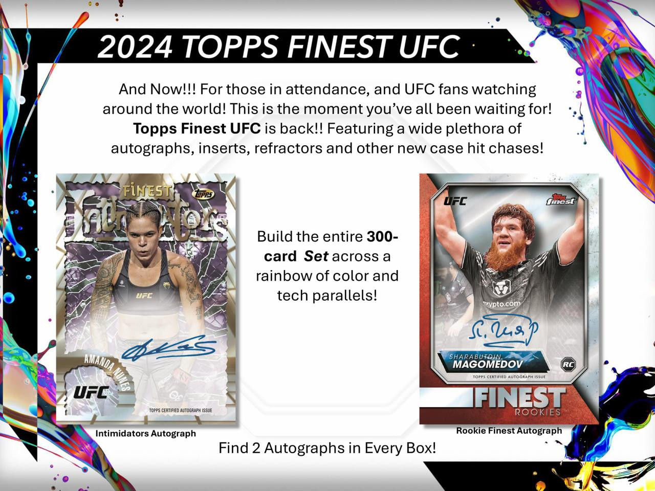Image of 2024 Topps Finest UFC Hobby Box