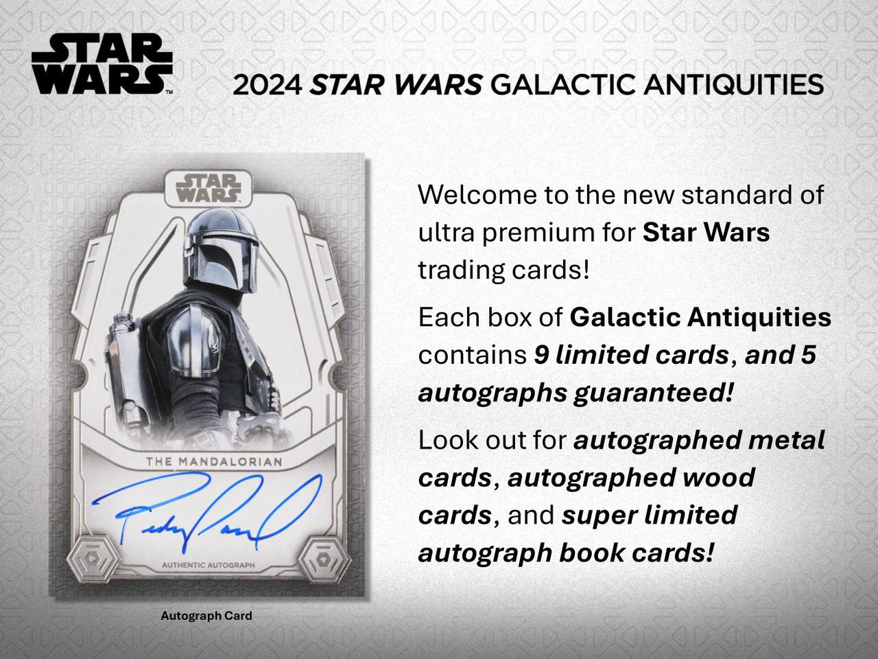 Image of 2024 Star Wars Galactic Antiquities Hobby 1 Box Case