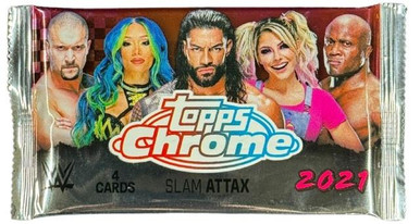 2021 Topps WWE Chrome Slam Attax Wrestling Hobby Pack