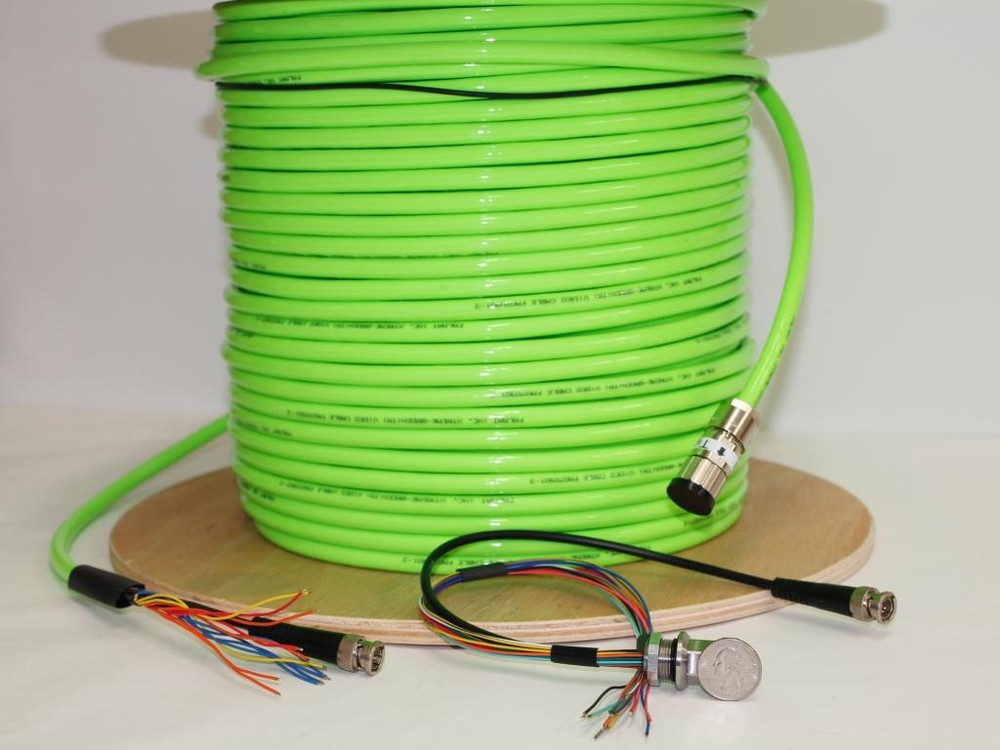 DNC-1060 100m underwater HD-SDI cable Power and spare conductors