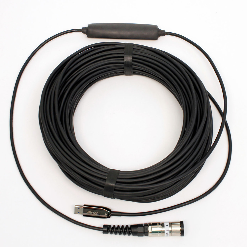 Fiber Optic USB C Tethering Cable 4.5M, Right Angle 10Gbps