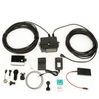 DNC-GP16 GoPro HERO13 underwater HDMI live view system with external power cable, HDMI cable, LED light and 100m waterproof housing