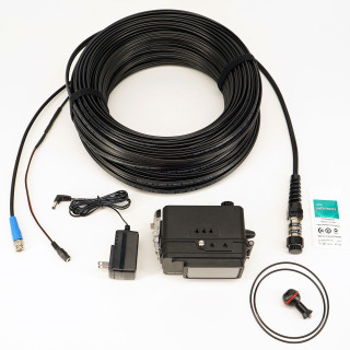 DNC-GP28 underwater SDI live streaming kit with 50m cable, housing, and accessories for GoPro Hero 13/12/11/10/9