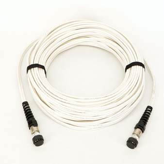 Ethernet Power cable 30m, White, both ends Uwater connectors