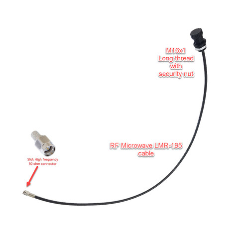 Waterproof M16 connector for GPS, RFID, WLAN, WiFi antenna Waterproof M16 connector for GPS, RFID, WLAN, WiFi antenna
