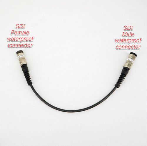 SDI cable both ends waterproof Male Female connectors