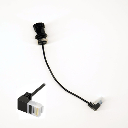 DNC-2169 M16 long thread Ethernet bulkhead connector low profile ultra slim for Aquatech EDGE MAX Water Housing Canon R3