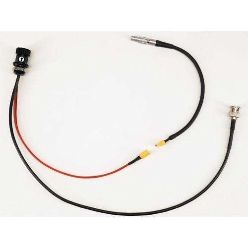 DNC-2190 M16 SDI power bulkhead connector with BNC output and interchangeable 2-pin LEMO or D-Tap power