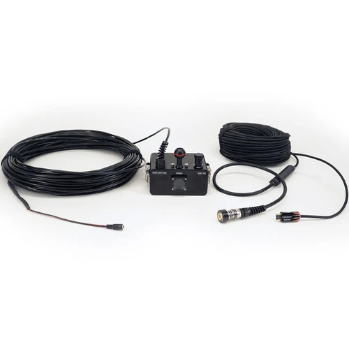 DNC-S4 Sony RX0 II underwater 4K HDMI live view camera system with detachable DNC-1034 fiber optic HDMI cable and external power