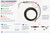 Underwater Ethernet cable with pulley load relief loop protecting the waterproof bulkhead connector from direct tensile load.