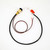 DNC-2178 underwater Cat6 Ethernet and power bulkhead connector with 7-16-20 extended thread and dual 18AWG power wires