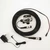 DNC-GP31 waterproof GoPro power housing rated to 164 ft (50 m), shown with optional DNC-1182 cable and external power adapter.