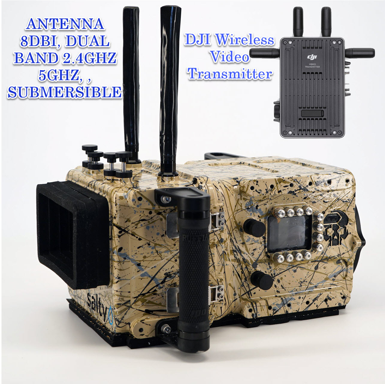 (未使用･未開封品)50OHM WDBND DRCTNL ANTNA DNC-2129 Waterproof Dual-Band WiFi Antenna – 8dBi Gain, 360