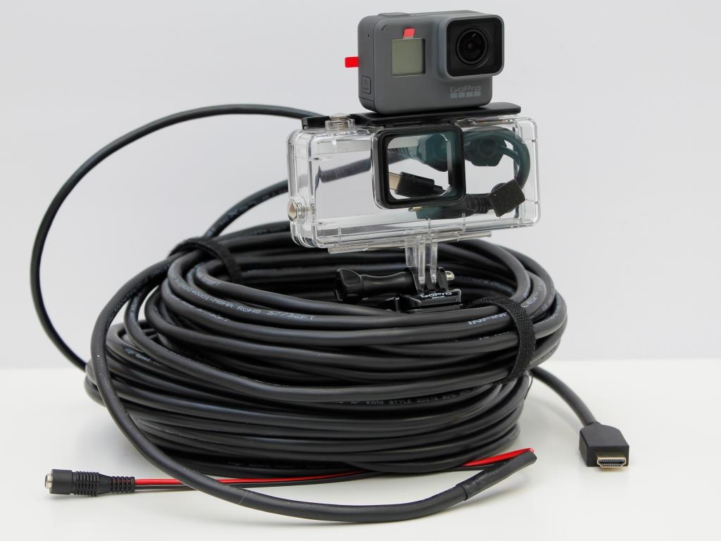 Live video HDMI streaming system for Hero7 30m cables