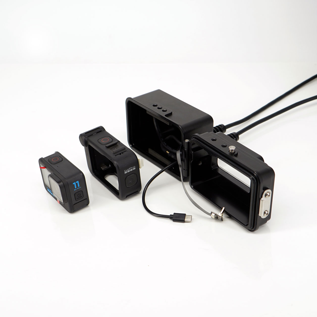 DNC-GP18 Underwater GoPro Hero 13/12/10/9/8 Set with 100m HDMI