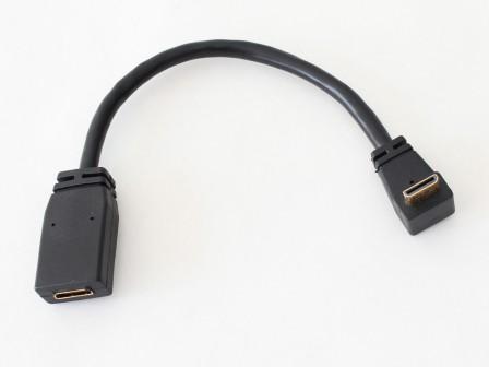 DNC-1072 Low-Profile Right-Angle Mini HDMI Cable for Canon DSLR