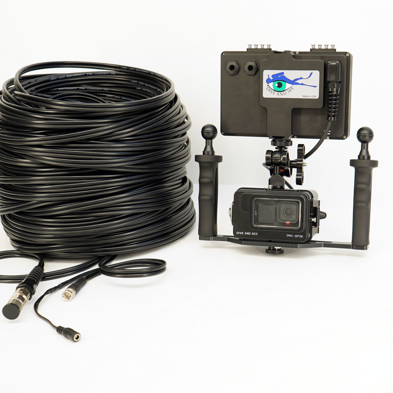 HERO 12 Live View up to 100m detachable SDI/Power cables, Monitor. Precise  Underwater video inspection