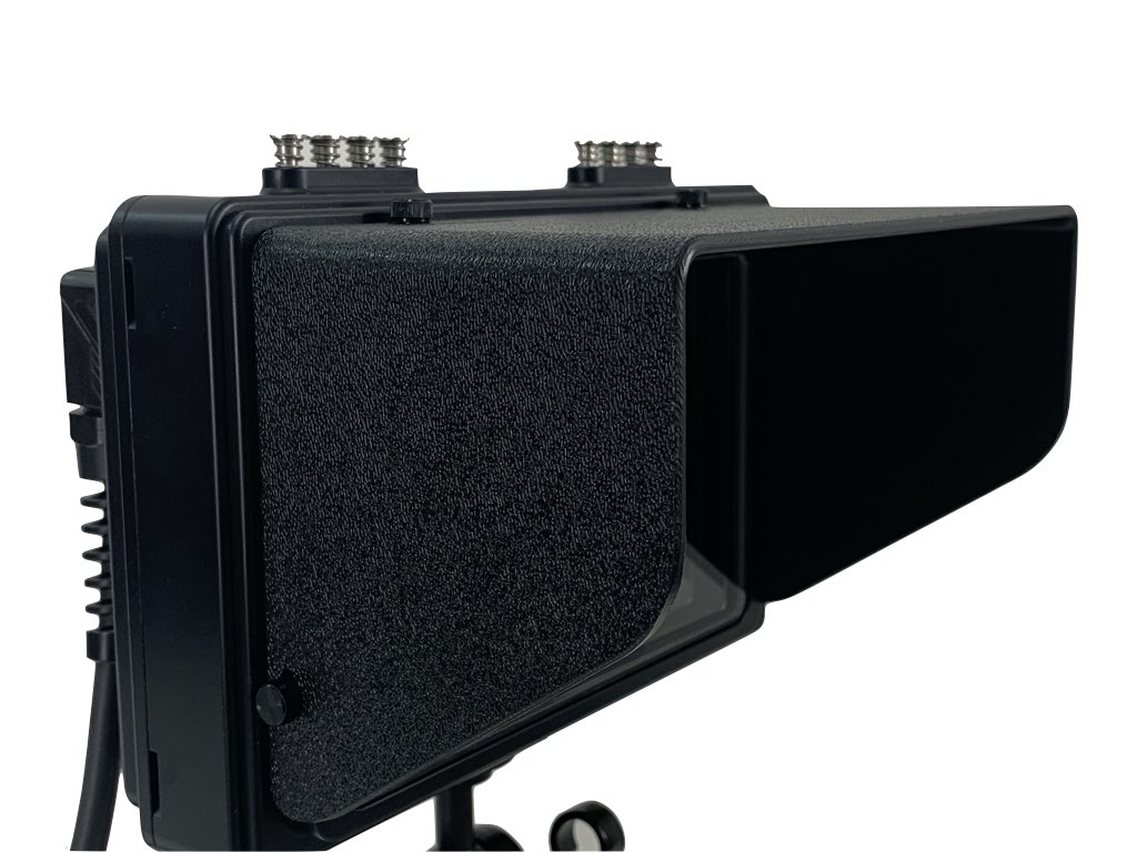 DNC-7B  7 inch Underwater External Monitor, 4k HDMI, SDI monitor, sealed monitor with custom bulkhead connector, underwater monitor with sun shade