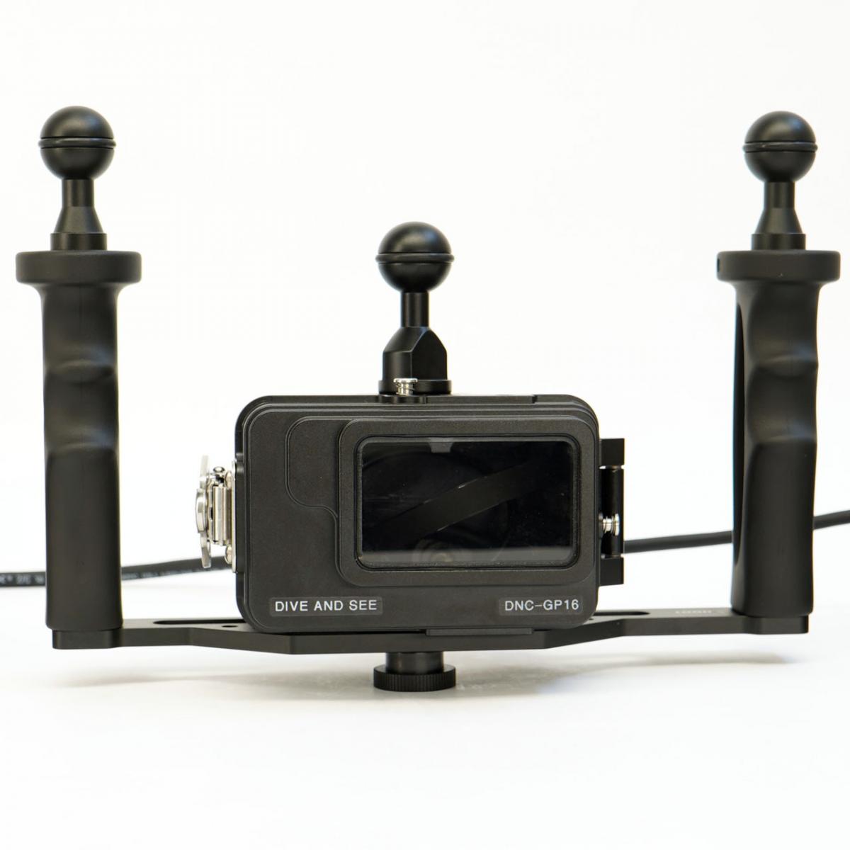 GoPro-Hero-9-camera-tray-underwater-housing-with-live-view-HDMI-waterproof-cable