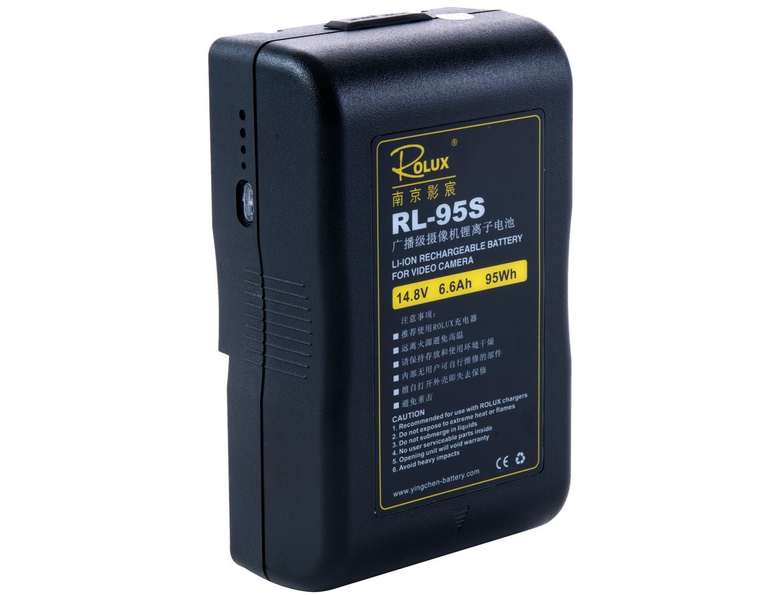 ROLUX RL 95S V Mount Battery battery with D tap output connector