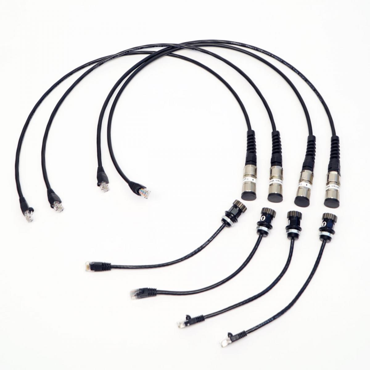 dnc-1020 underwater Ethernet cables 70cm long with waterproof Ethernet connectors