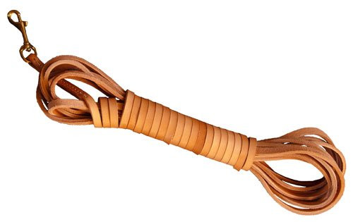 Leather Tracking Line High Quality Dog Tracking Line J&J Dog Supplies