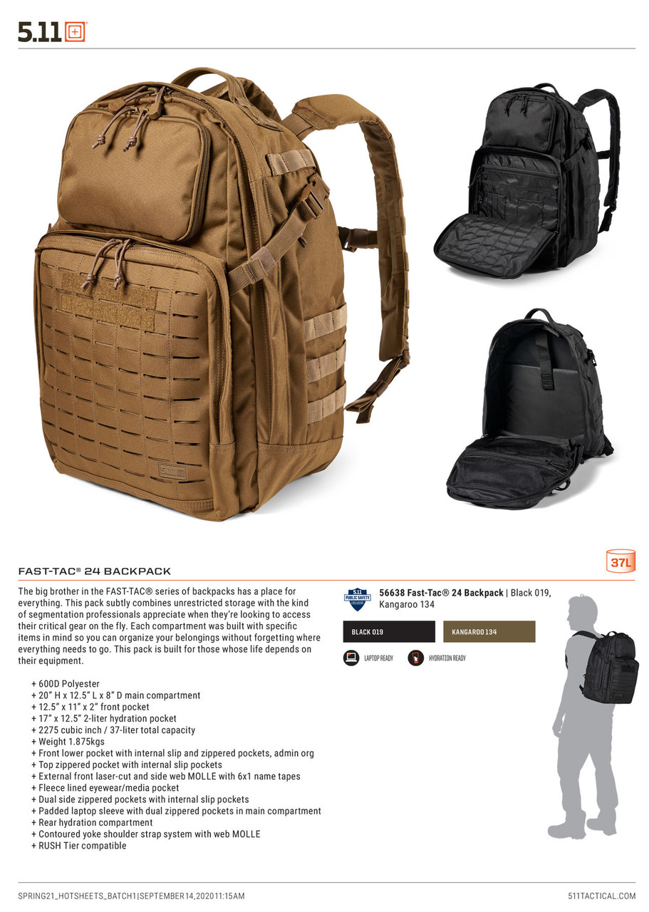 5.11 Tactical Fast-Tac 24 | Adventure Backpack | Hydration Pack