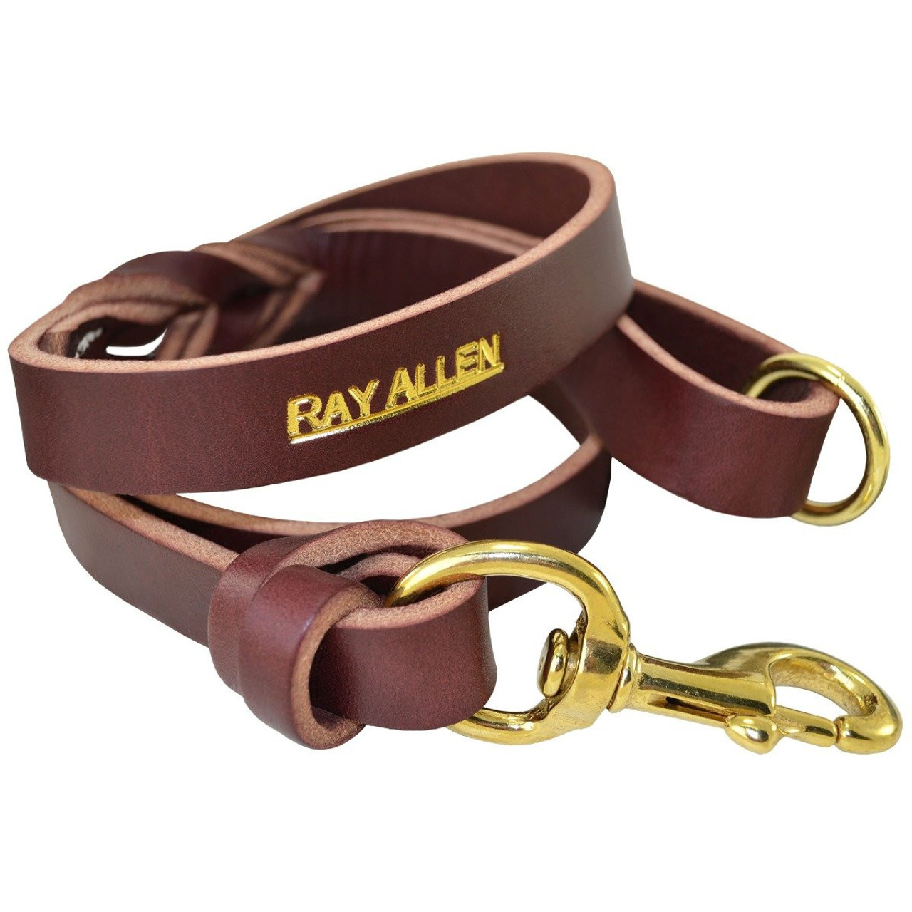 Braided Leather Leash  Hand-Crafted American Made - Ray Allen Manufacturing