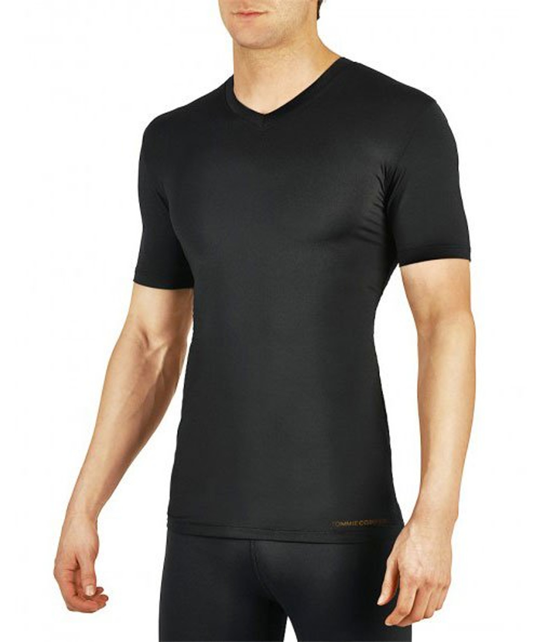 Tommie Copper Short Sleeve Mens Compression Shirt, Full Back Support Shirt,  Shoulder & Posture, Black, Small : : Clothing, Shoes & Accessories