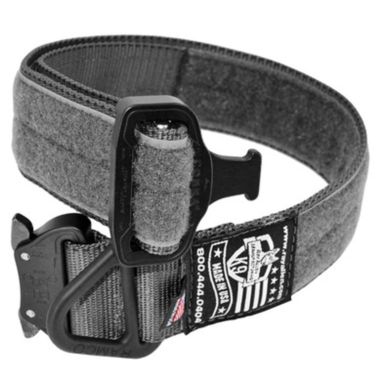 Cobra Buckle Dog Collar, Heavy-Duty Handle
