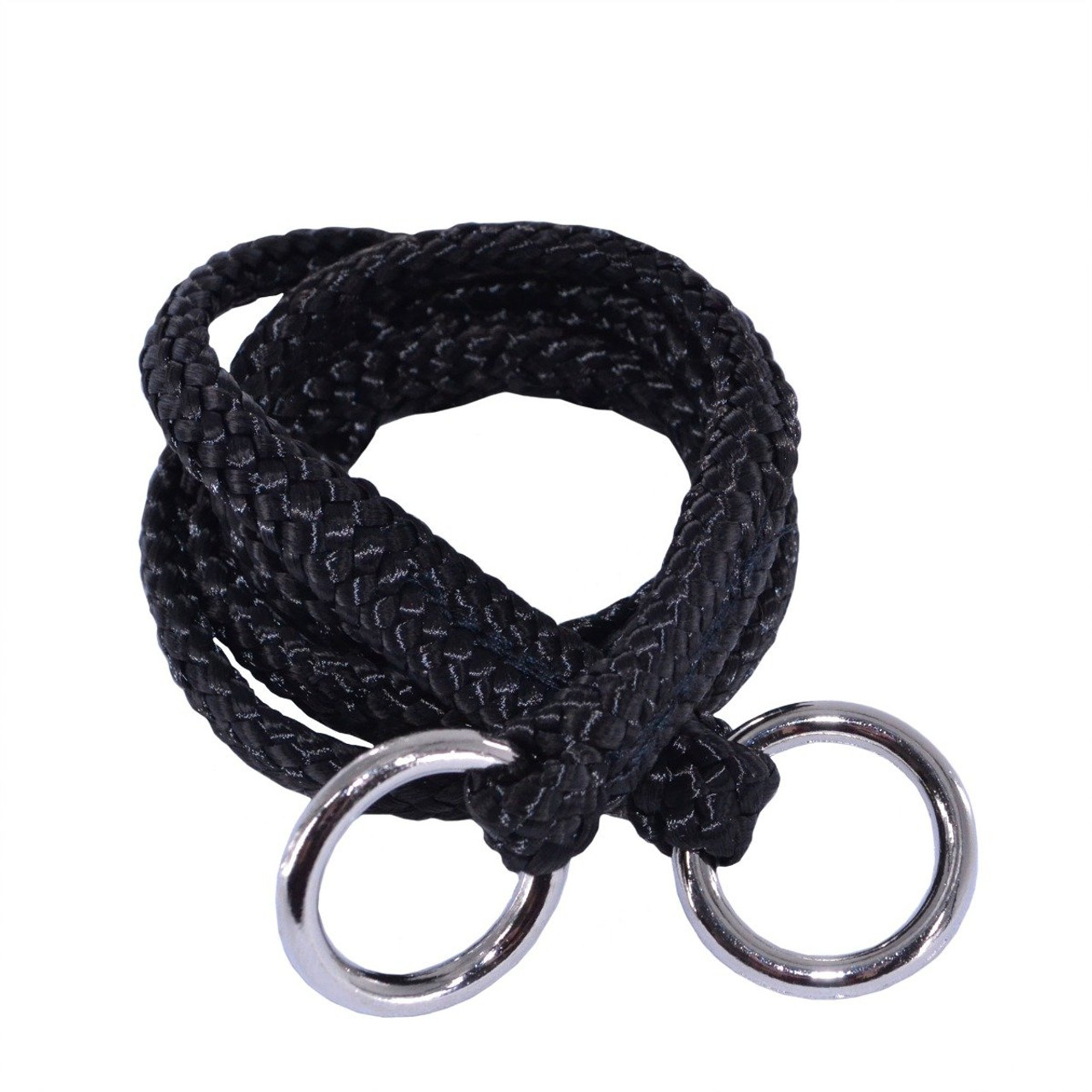 Black rope hot sale dog collar