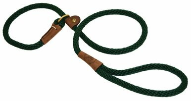 Mendota British Style Slip Lead Dog Leash - Black Ice Raspberry - 4 Or 6 Foot - USA Made