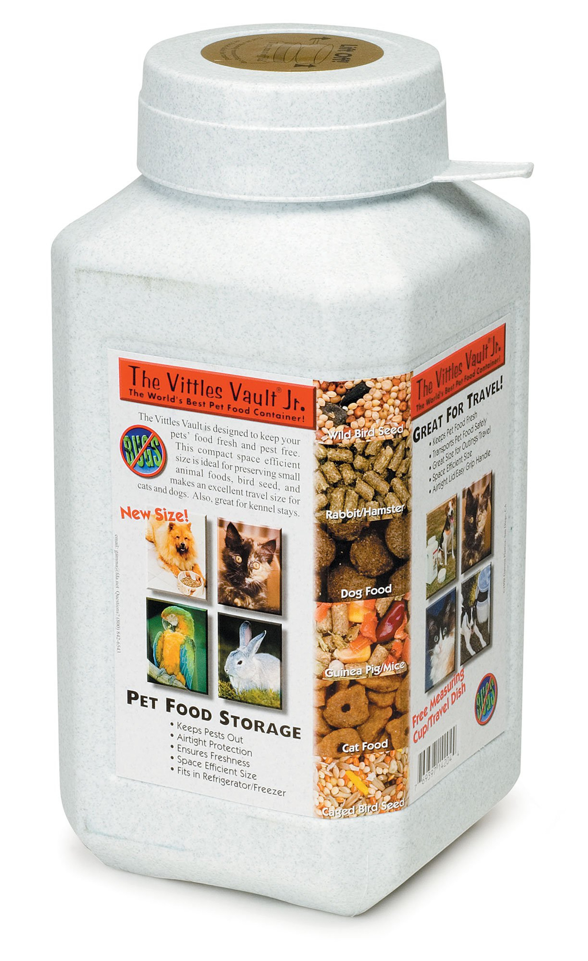 Vittles Vault Junior Travel Dog Food Storage J&J Dog Supplies