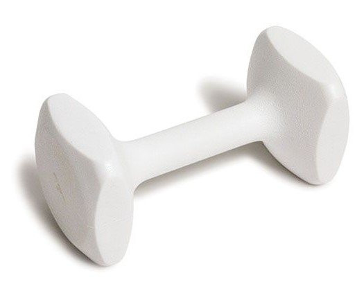 Volume Pricing J&J White Molded Plastic Dumbbells Dog Weights J&J