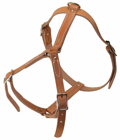 Leather Lite Tracking Harness - Burgundy - Small