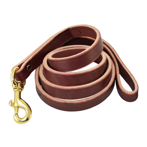 Leather Dog Training Leash - 4 Foot | Dog Lead - J&J Dog Supplies