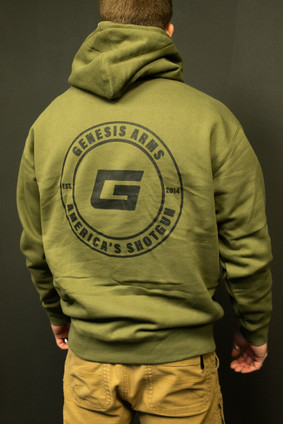 HEAVY-WEIGHT HOODIE (G LOGO BADGE) - GREEN