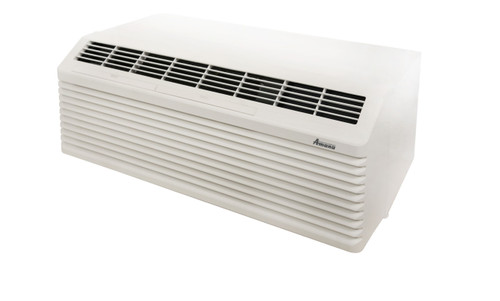 9K BTU New Amana PTAC Unit with a Heat Pump - 208/230V, 15 Amp, External Thermostat, NEMA 6-15, (PTH093J25AXXX)