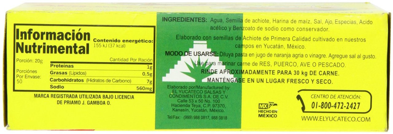 El Yucateco Achiote Paste Spices On The Web