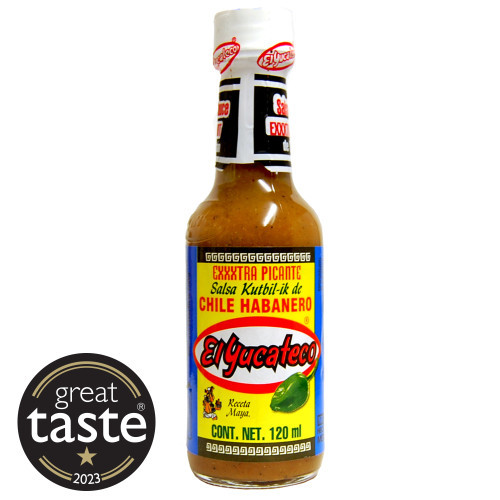 Habanero Extra Hot Sauce 120ml by El Yucateco Image by CHILLIESontheWEB