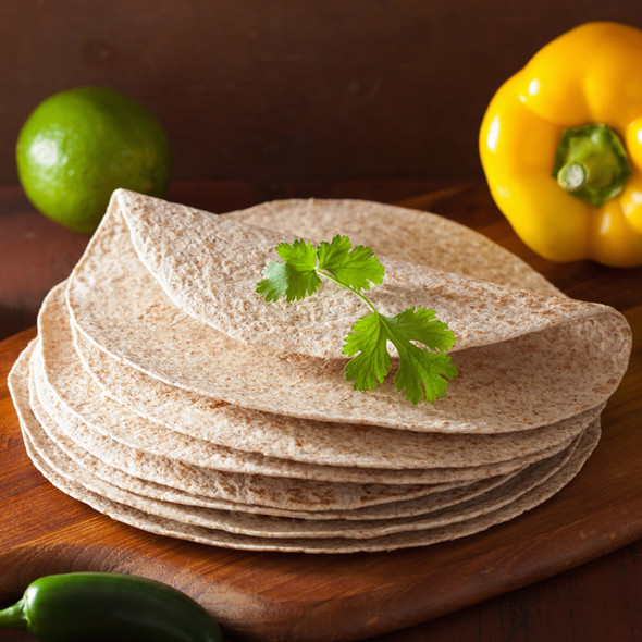 Whole Wheat Tortilla Wraps 30cm 12” x 18 Image by SPICESontheWEB